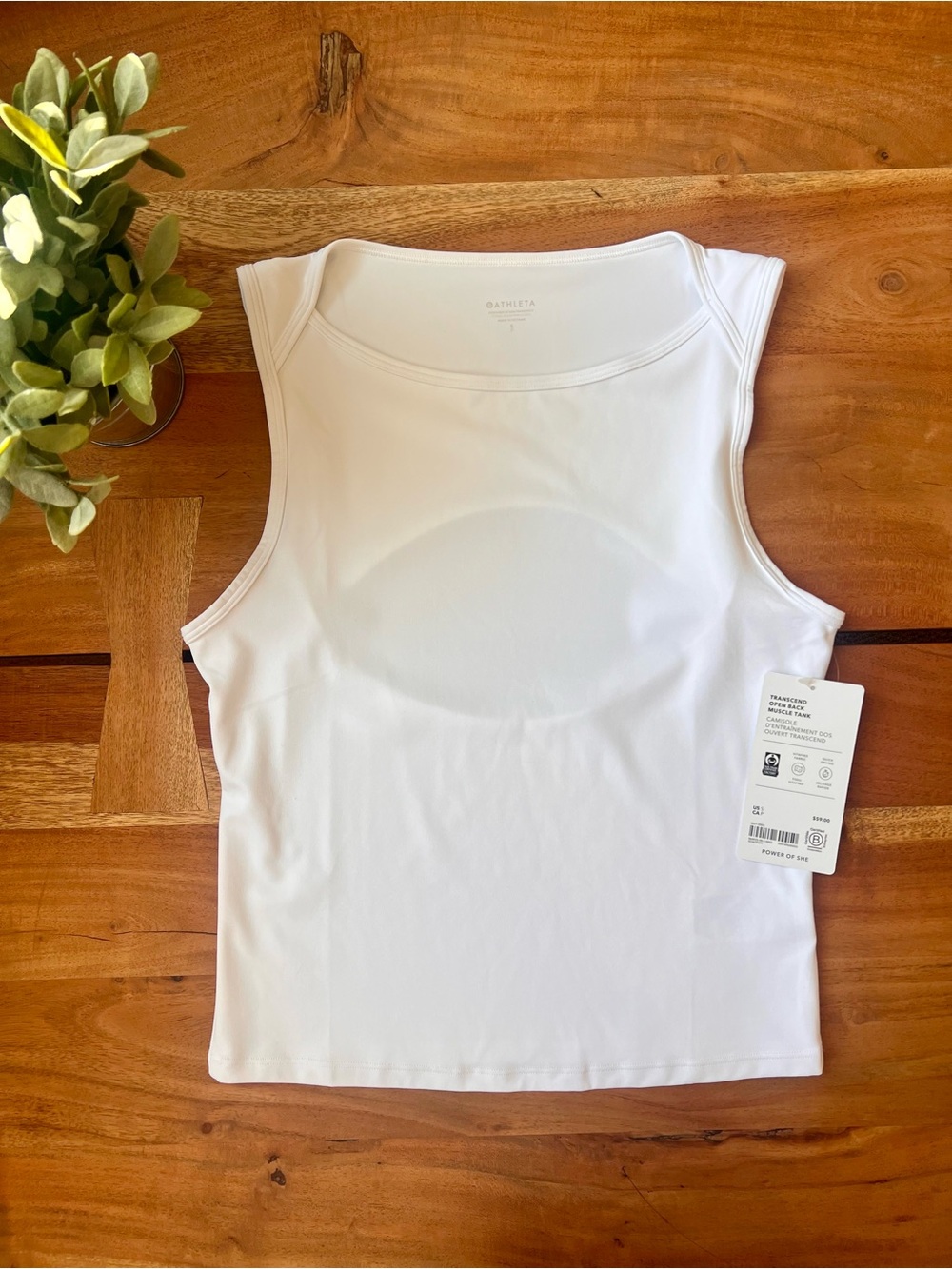 Athleta Transcend Open Back Muscle Tank NWT